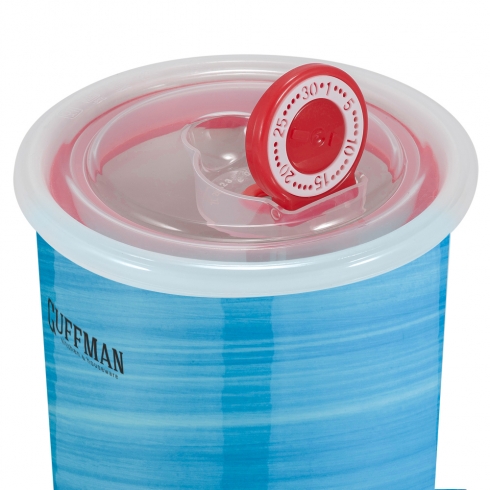 Набор контейнеров с вакуумной крышкой, синего цвета, 0,85 л, 0,6 л, 0,25 л  - 4