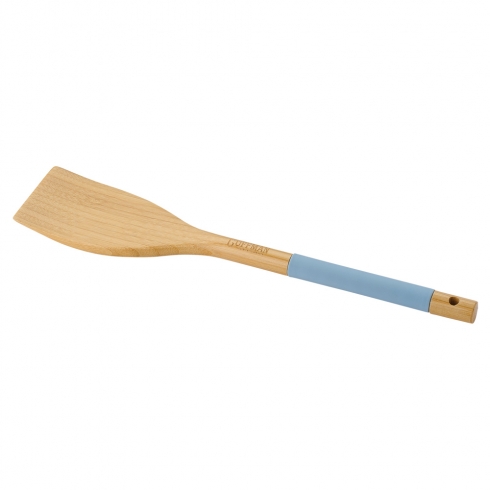 Лопатка из бамбука, голубого цвета - 0