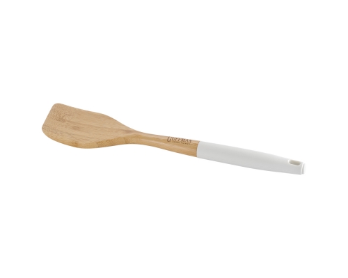 Лопатка из бамбука, белого цвета