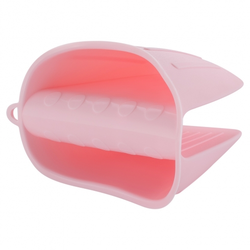 Прихватка силиконовая розового цвета - 1